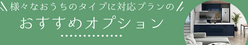 日々のお手入れ重視プランのおすすめオプション