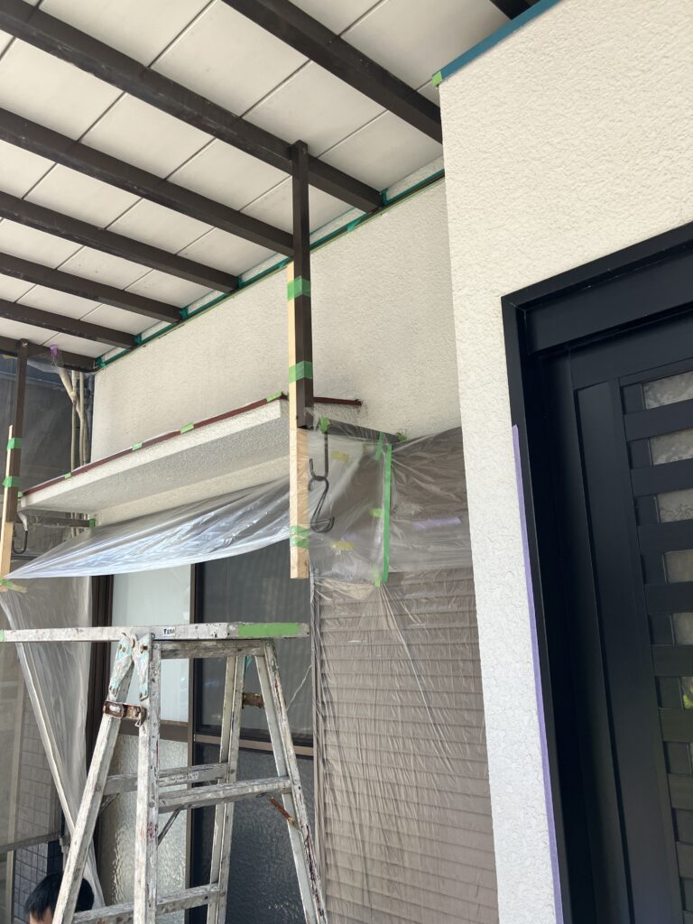 外壁・附帯部塗装及び養生