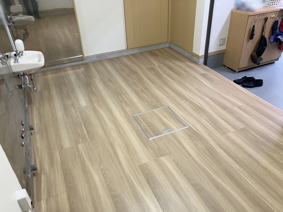 土間からフローリングへリフォームしました。